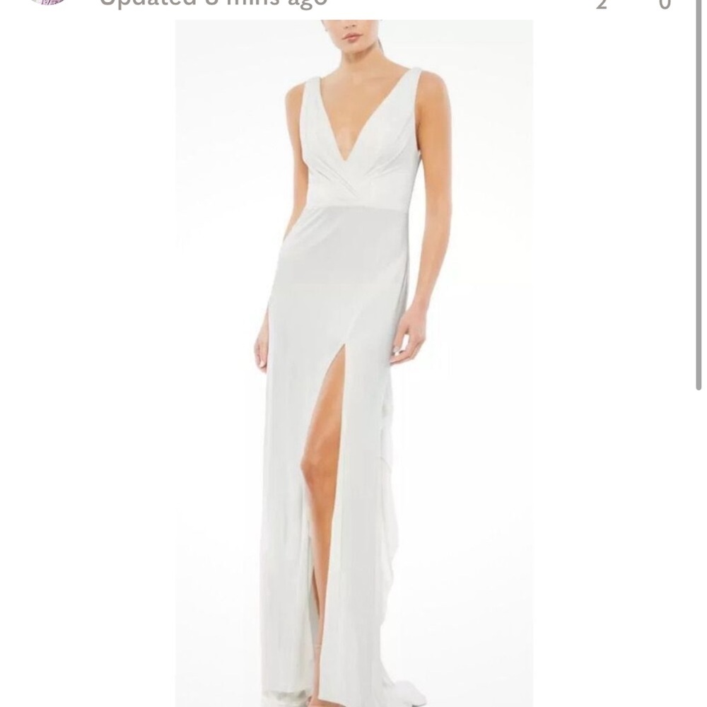 Mac Duggal NEW white retails $398